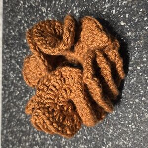 crochet hair scrunchie.
